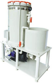 Unidad de filtrado química de la resistencia ácida del álcali para el tratamiento de aguas de electrochapado
