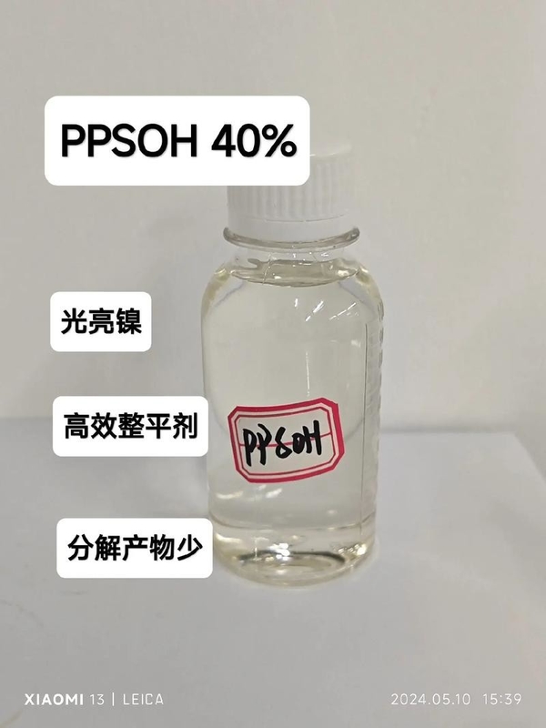 CAS 3918-73-8 1-(2-hidroxi-3-sulfopropilo) - piridinio betaína PPSOH 40% Aditivos para el electroplacado de níquel